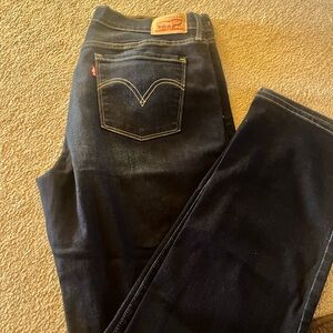 Levi's Women's Indigo Straight Leg Jeans